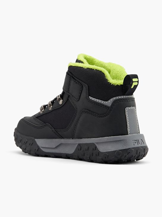 la fila de cordones de arranque negro deichmann