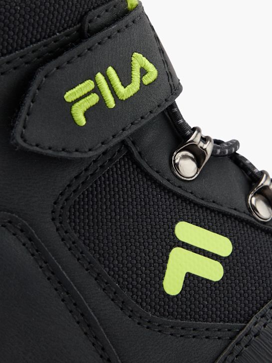 la fila de cordones de arranque negro deichmann