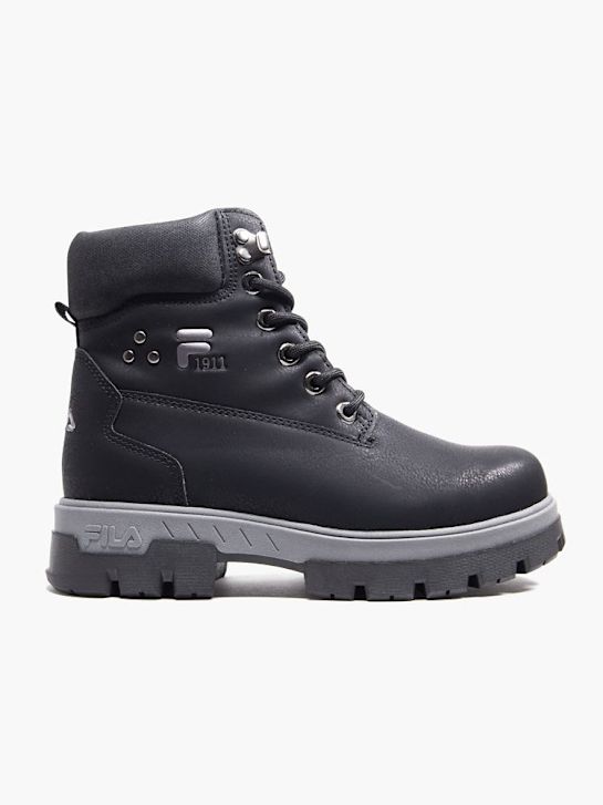 la fila de cordones de arranque negro deichmann