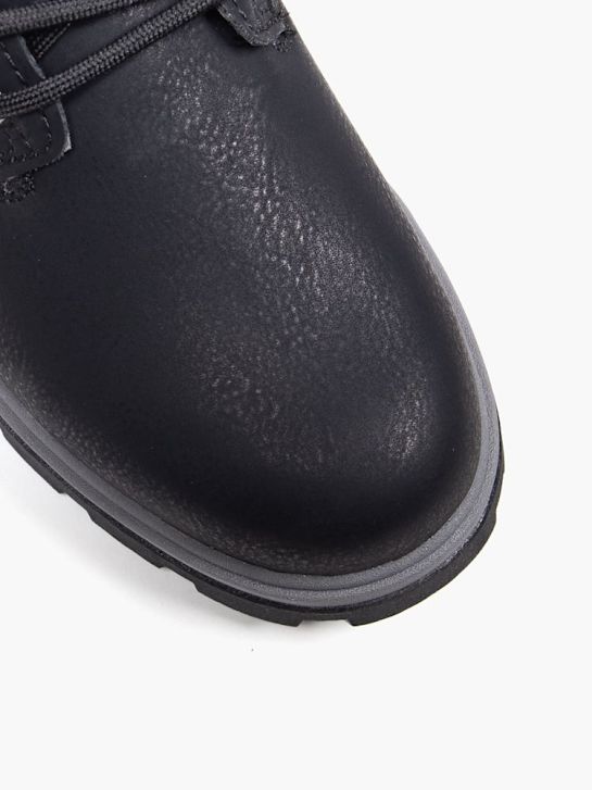 la fila de cordones de arranque negro deichmann