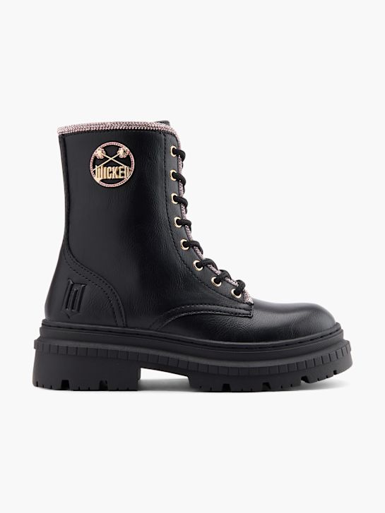 wicked cordones de arranque negro deichmann