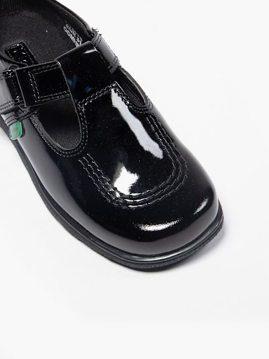 kickers de la escuela de zapatos bajos zapatos negro deichmann