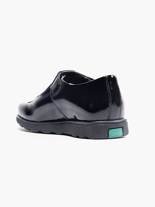 kickers de la escuela de zapatos bajos zapatos negro deichmann
