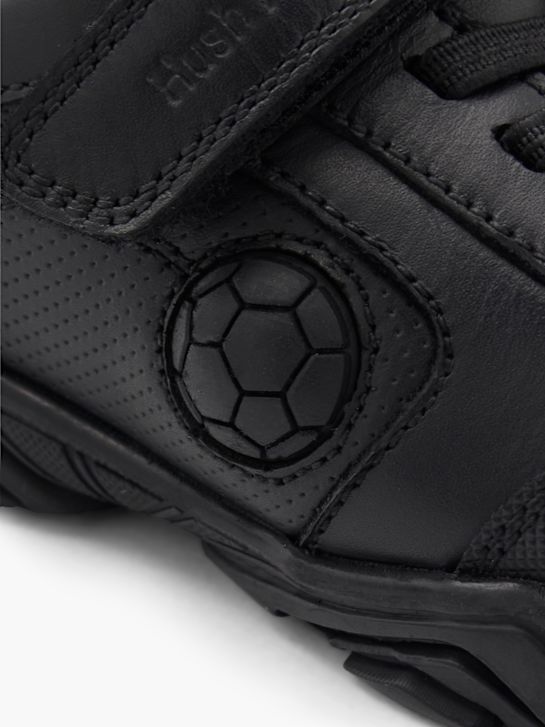 hush puppies de la escuela de zapatos entrenador negro deichmann