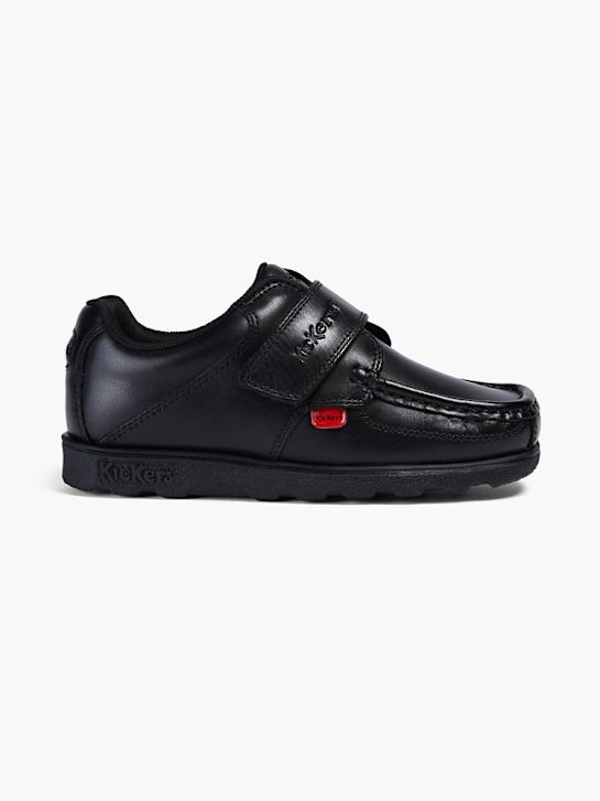 kickers de la escuela de zapatos bajos zapatos negro deichmann