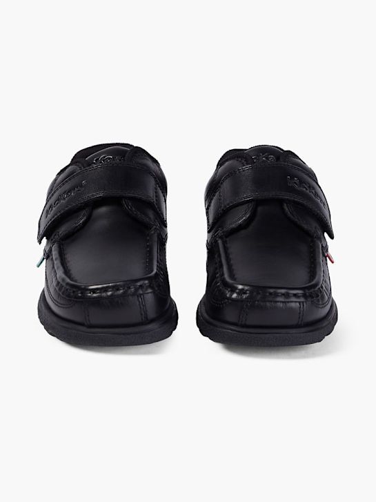 kickers de la escuela de zapatos bajos zapatos negro deichmann