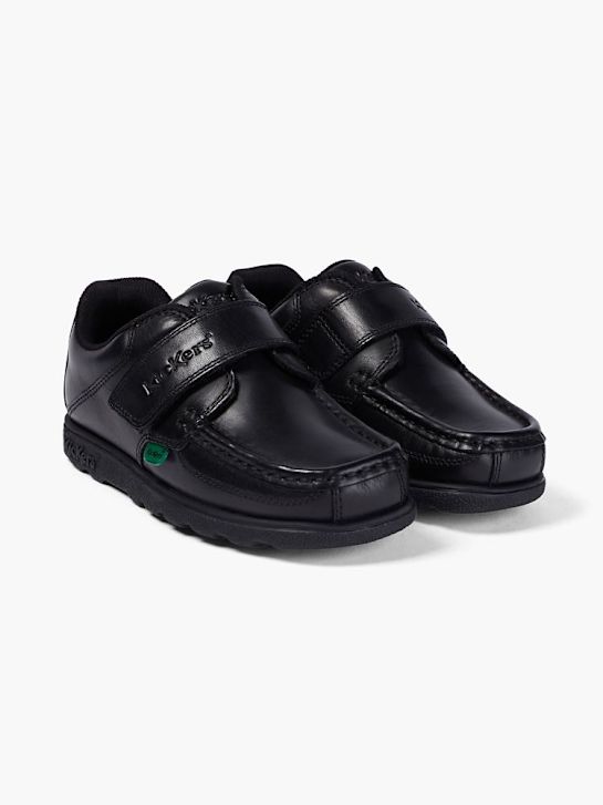 kickers de la escuela de zapatos bajos zapatos negro deichmann