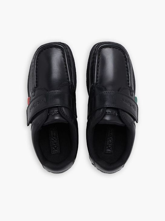 kickers de la escuela de zapatos bajos zapatos negro deichmann