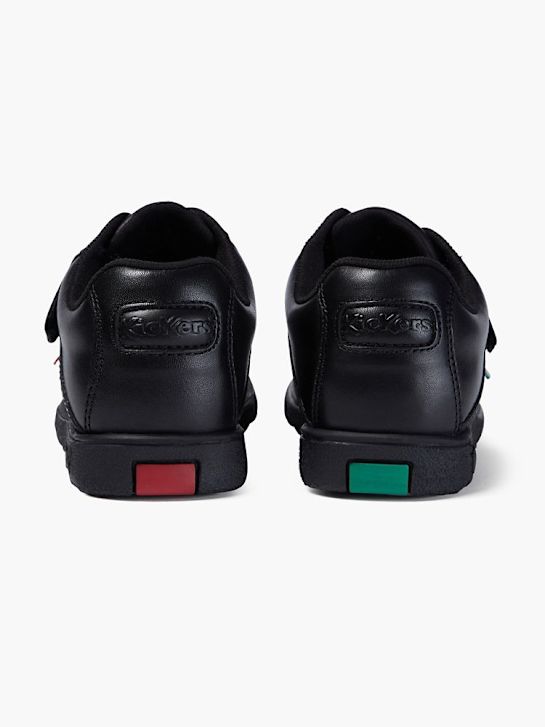 kickers de la escuela de zapatos bajos zapatos negro deichmann