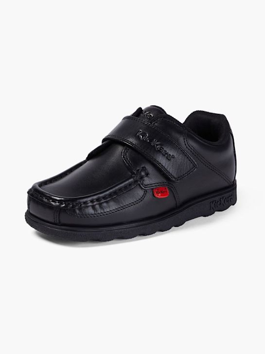 kickers de la escuela de zapatos bajos zapatos negro deichmann