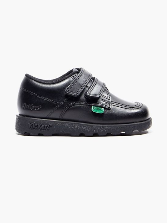 kickers de la escuela de zapatos bajos zapatos negro deichmann