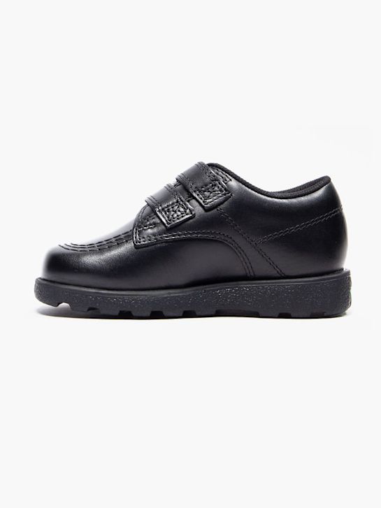 kickers de la escuela de zapatos bajos zapatos negro deichmann