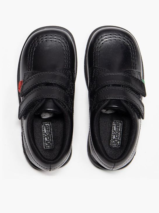 kickers de la escuela de zapatos bajos zapatos negro deichmann