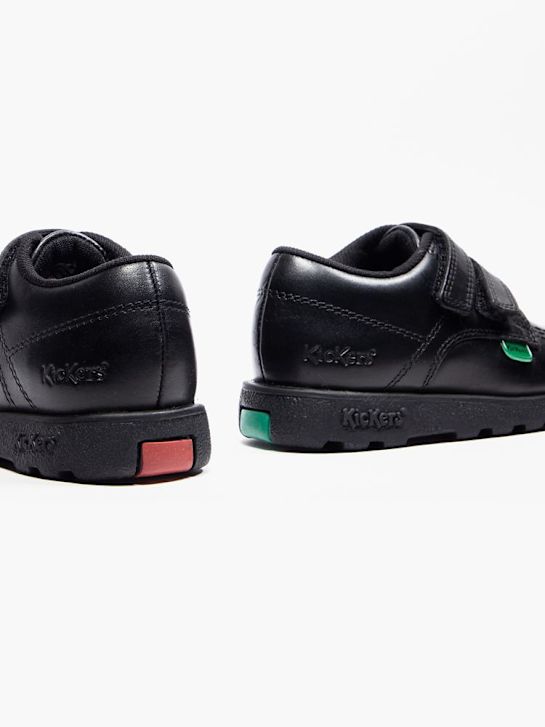 kickers de la escuela de zapatos bajos zapatos negro deichmann