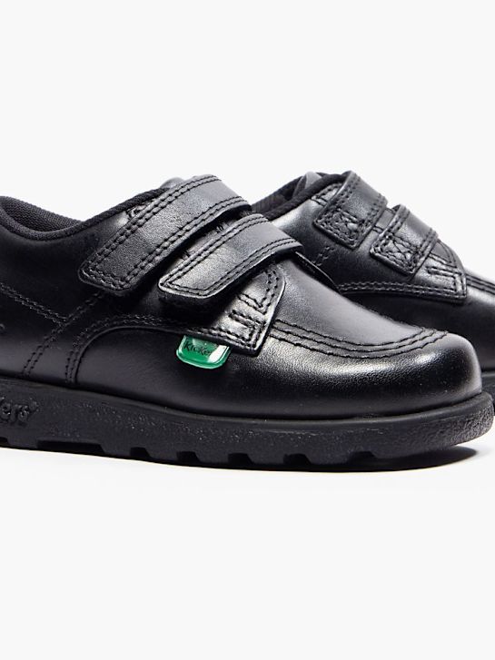 kickers de la escuela de zapatos bajos zapatos negro deichmann