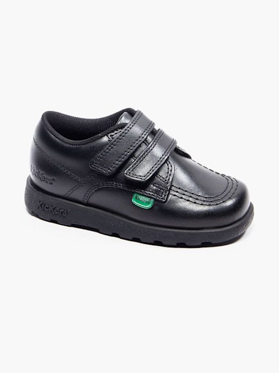 kickers de la escuela de zapatos bajos zapatos negro deichmann