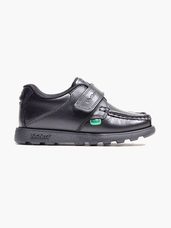 kickers de la escuela de zapatos bajos zapatos negro deichmann