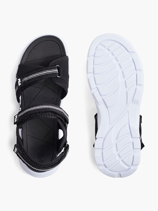 fila sandalias negro deichmann