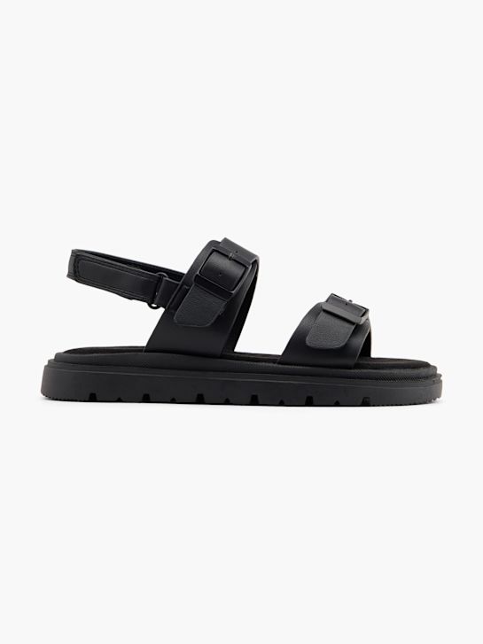 graceland sandalias negro deichmann