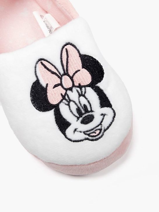minnie mouse cerrado en la parte posterior zapatilla rosa deichmann