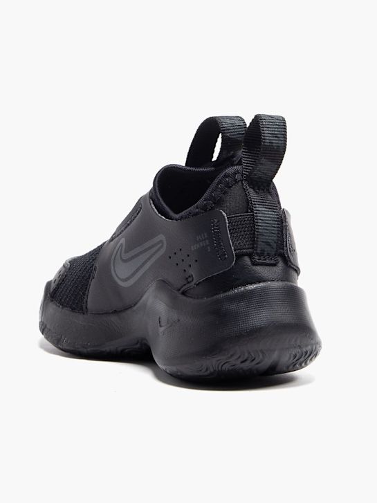 nike flex runner 3 slip-on entrenador negro deichmann
