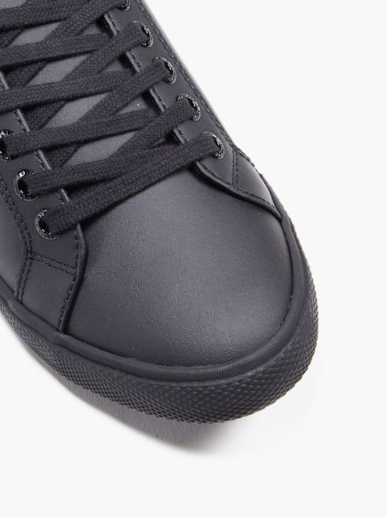 kickers de la escuela de zapatos entrenador negro deichmann