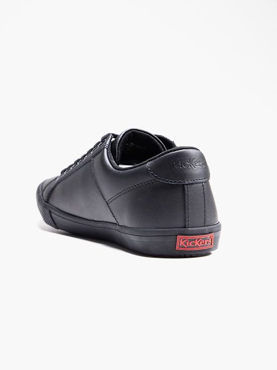 kickers de la escuela de zapatos entrenador negro deichmann