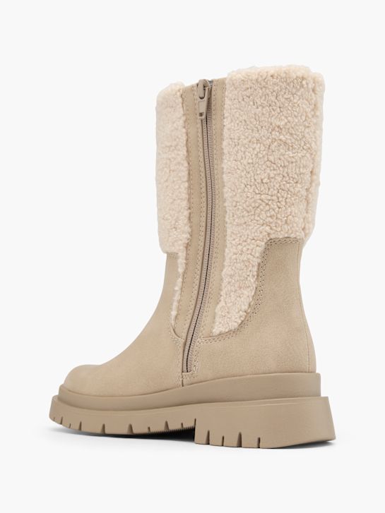 esprit altura de la rodilla de arranque beige deichmann