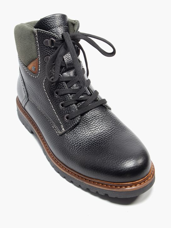soy de zapato de cordones de arranque negro deichmann