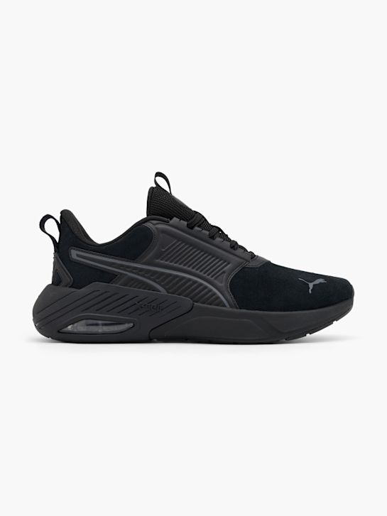 puma x-cell nova fs gamuza slip-on entrenador negro deichmann