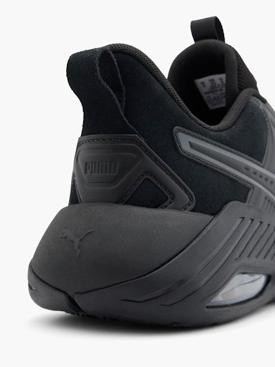 puma x-cell nova fs gamuza slip-on entrenador negro deichmann