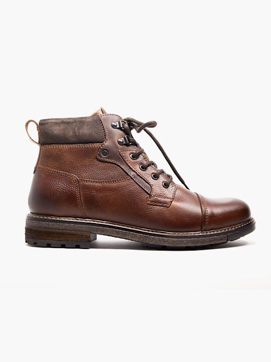 soy de zapato de cordones de arranque marrón deichmann