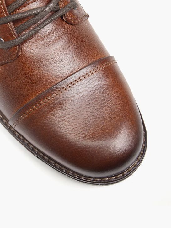 soy de zapato de cordones de arranque marrón deichmann