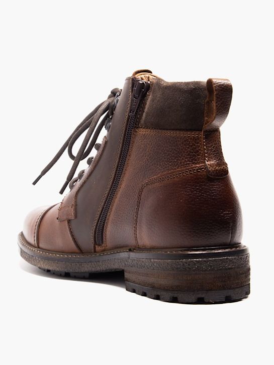 soy de zapato de cordones de arranque marrón deichmann
