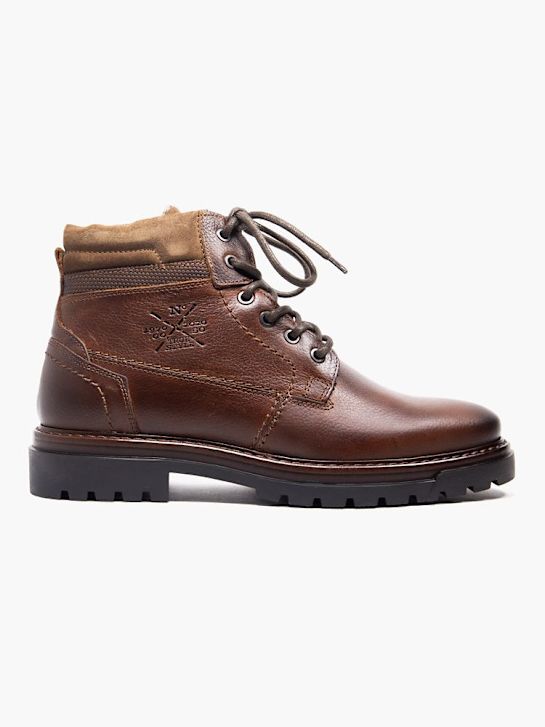 soy de zapato de cordones de arranque marrón deichmann