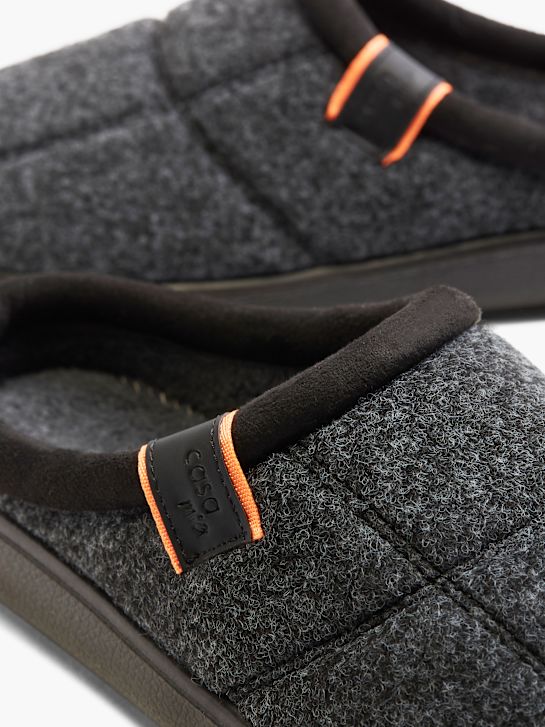 casa mia casa zapatillas negro deichmann
