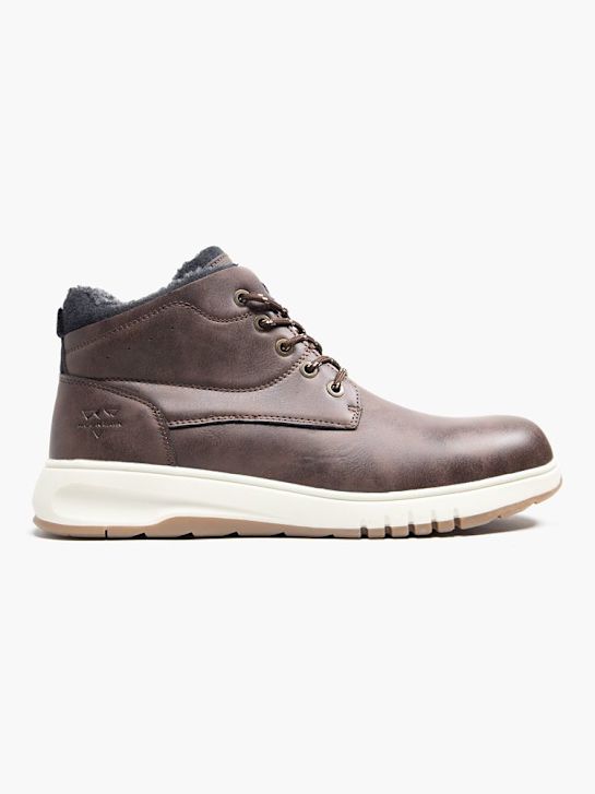 soy de zapato de cordones de arranque marrón deichmann