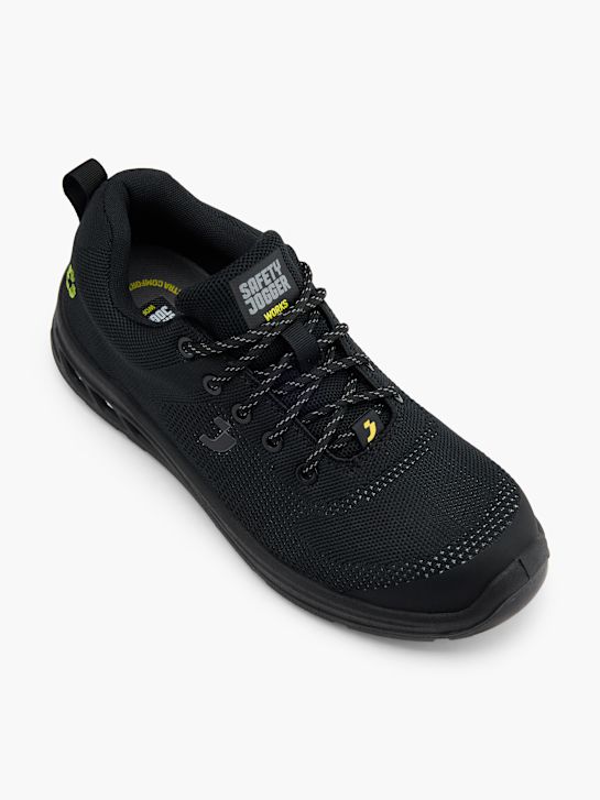 la seguridad de carrito de seguridad zapato negro deichmann