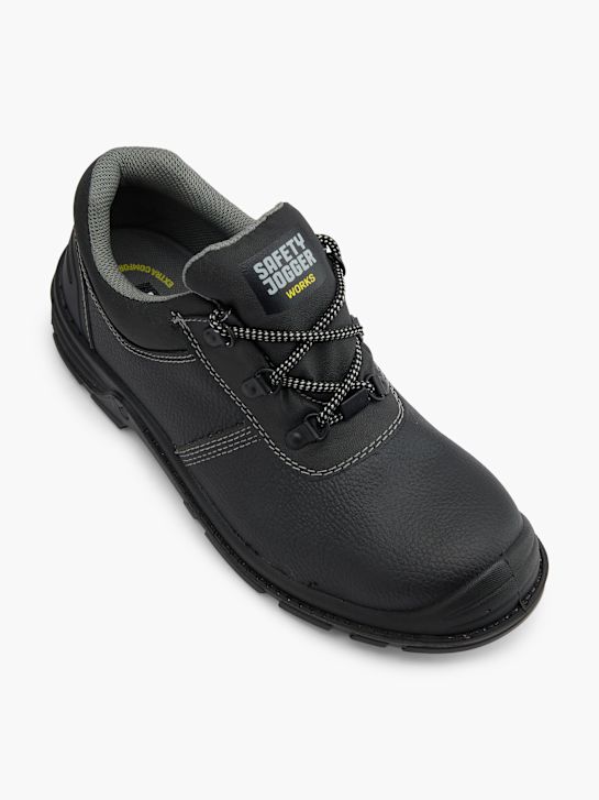 la seguridad de carrito de seguridad zapato negro deichmann