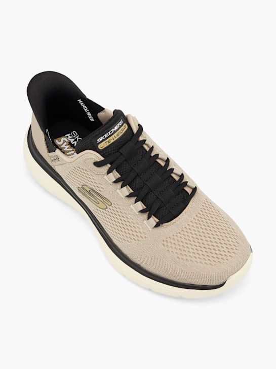 skechers flection swift fit trainer beige deichmann