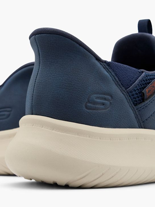 skechers dawson slip-on entrenador azul deichmann