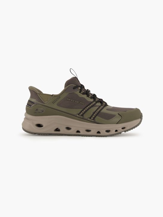 skechers swift ajuste slip-on entrenador de oliva deichmann