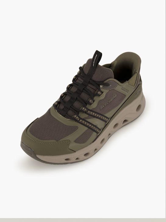 skechers swift ajuste slip-on entrenador de oliva deichmann