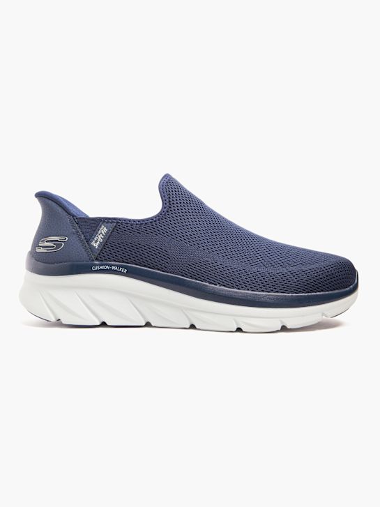 skechers cojÍn walker swift ajuste slip-on entrenador azul deichmann
