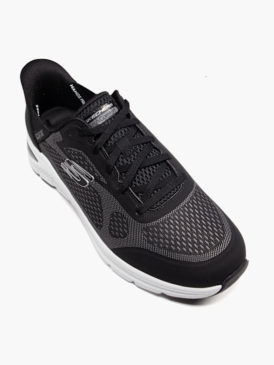 skechers arco de la comodidad y el swift fit trainer negro deichmann