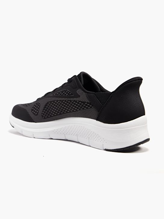 skechers arco de la comodidad y el swift fit trainer negro deichmann
