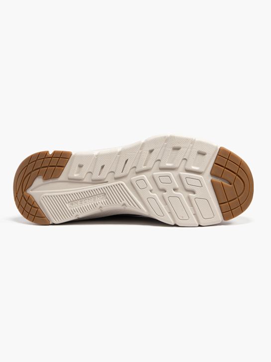 skechers arco de la comodidad y el swift fit trainer taupe deichmann