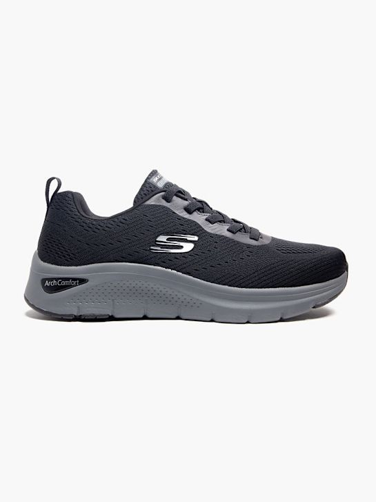 skechers arco de confort 2.0 entrenador negro deichmann