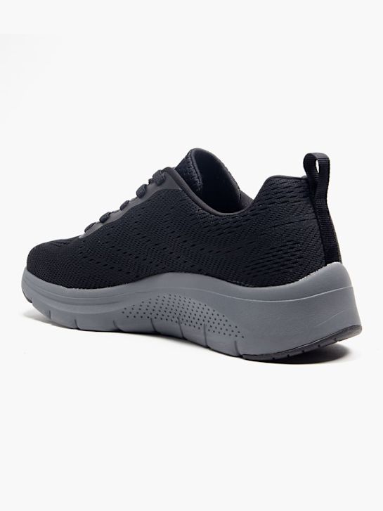 skechers arco de confort 2.0 entrenador negro deichmann
