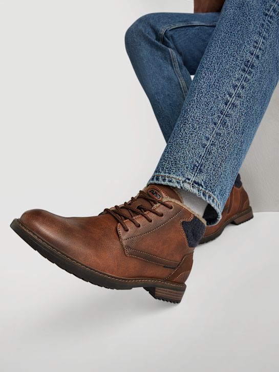 estoy de zapatos con cordones tobillo de arranque marrón deichmann